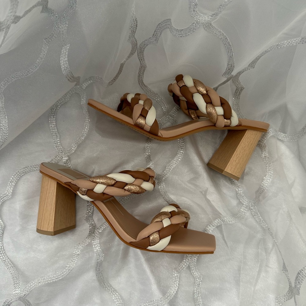 NIB Dolce Vita Paily braided heel sandals